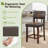 Counter Stool with Solid Wood Frame