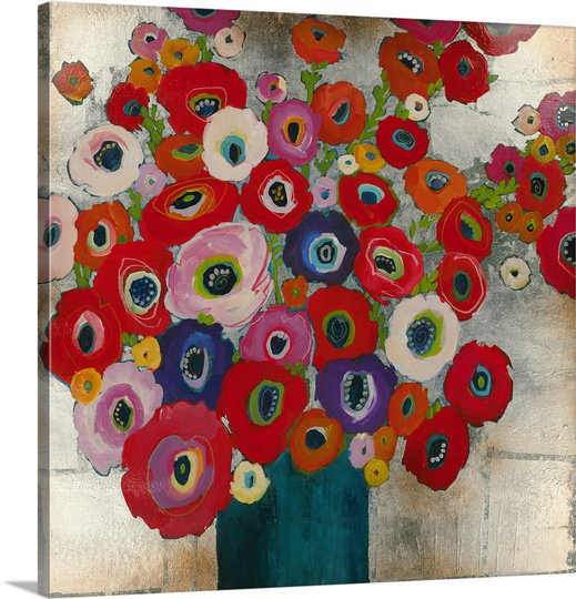«Dritana Cotton Candy» par Liz Jardine, reproduction d'art sur toile, H 30 po x l 30 po x P 1,25 po