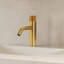 Robinet de salle de bain à un trou, robinet de salle de bain à poignée simple avec drain-116975428