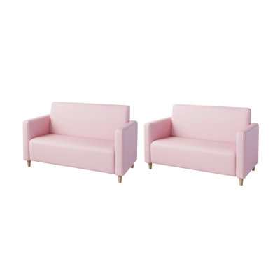 Runar 47.2'' Faux Leather Settee