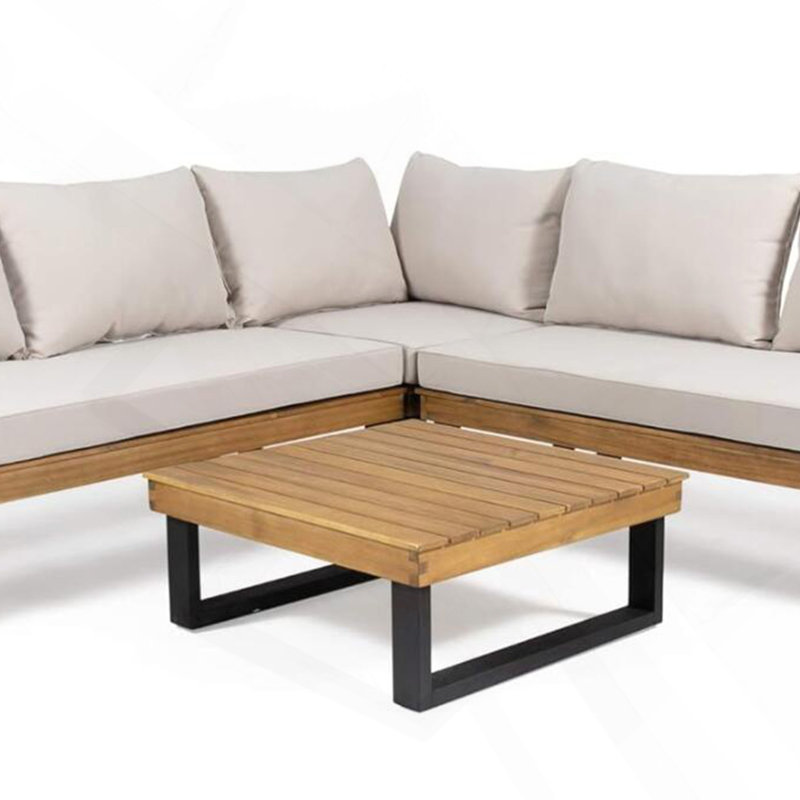 ENSEMBLE DE CANAPÉ 4 PIÈCES, BEIGE