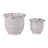 Planter Ceramic Scalloped Rim Ribbed Design Set Of 2-1052548935