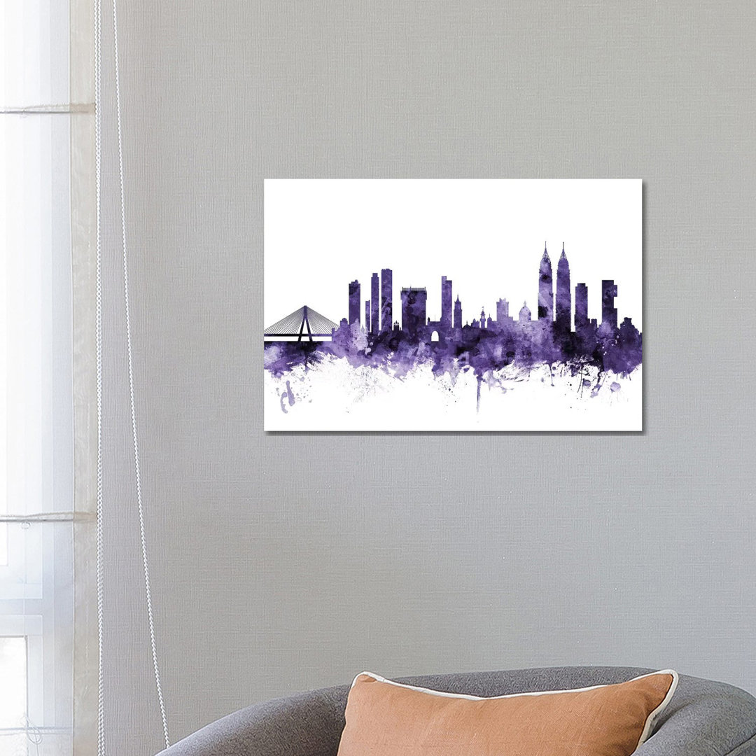Mumbai (Bombay), India Skyline by Michael Tompsett - Wrapped Canvas Print
