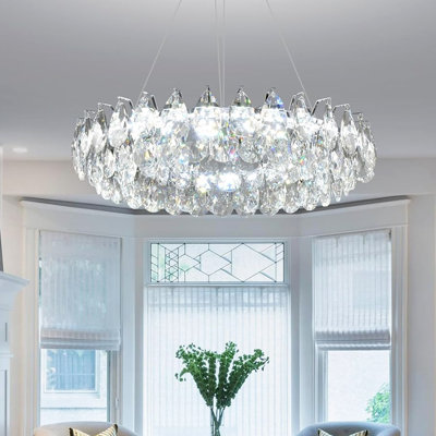 24-inch Diameter Modern  Led Crystal Chandelier