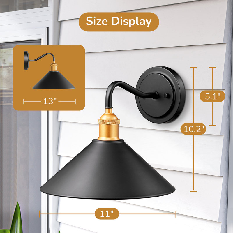 Wrought Iron Wall Light(Set Of 4), 4pack