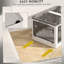 Bacs de rangement empilables avec couvercles, roues et pliables-472359663