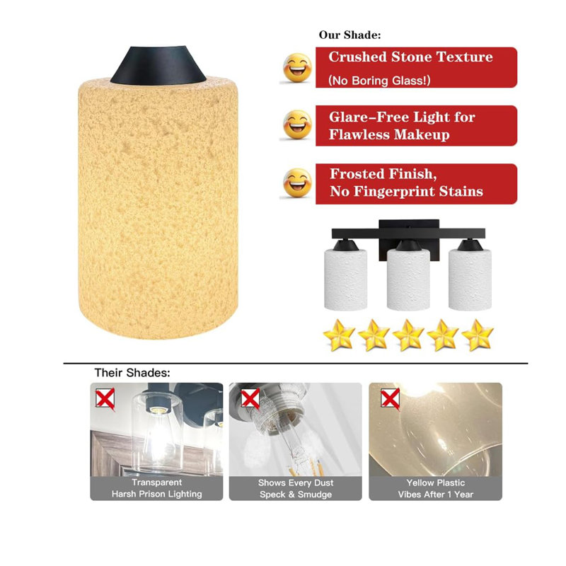 3-Light Bathroom Vanity Light(Bulbs Not Included)