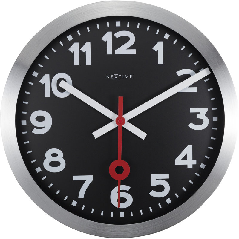Metal Wall Clock, 35cm H x 35cm W x 4.5cm D