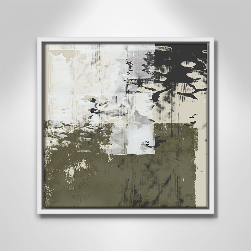 Reflections In Sage II - Square Version Print par Isabelle Z, Blanc, H 13,5 po x l 13,5 po