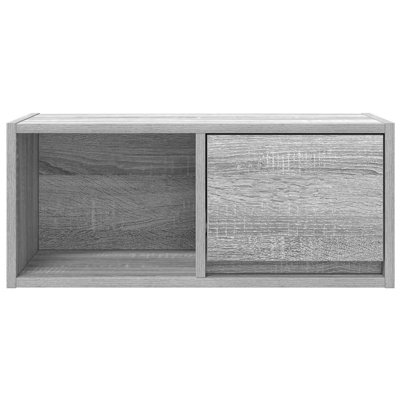 TV Cabinet 80X31x25.5 Cm Engineered Wood, 60 cm, Grey Sonoma