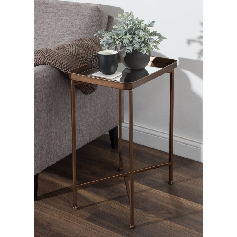 Table de bout Ekta, Bronze, Miroir