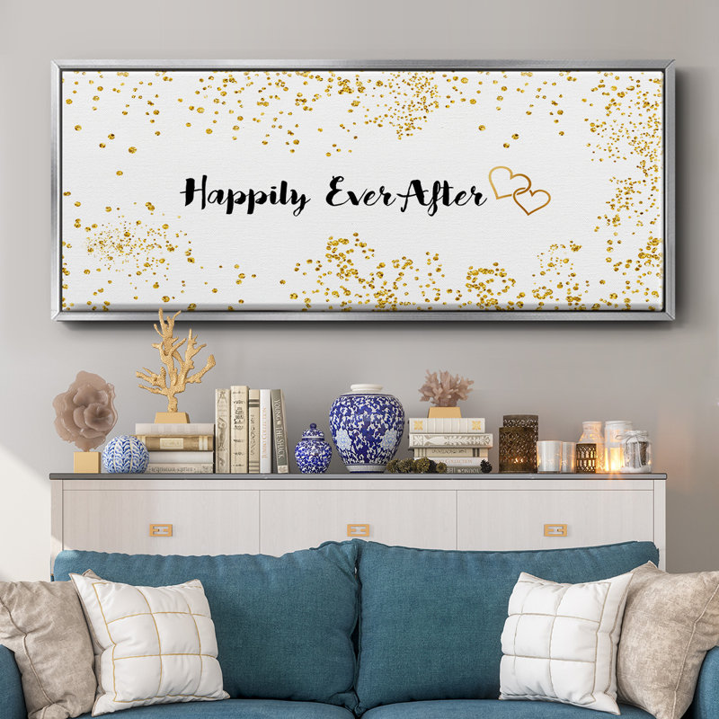 Happily Ever After - toile encadrée, H 8 po x l 20 po