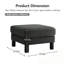 Repose-pieds en polyester avec quatre pieds robustes-1895422492