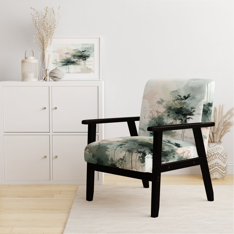 Chaise d'appoint Forest, Black Square Arms