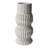 Stoneware Decorative Vase With Sculptural Ridged Textured Form-813011827