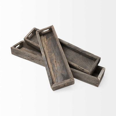 Plateau de service en bois Jake