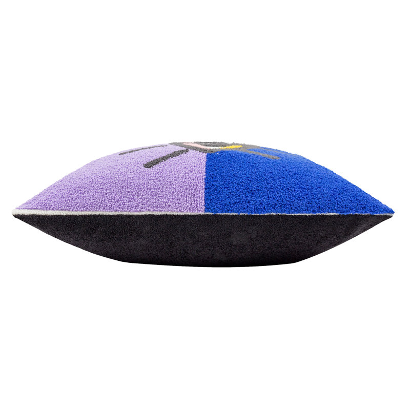 All Eyes On You Square Cushion, Purple/Blue