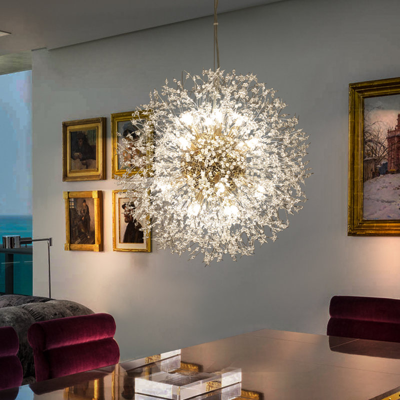 16 - Light Chandelier, Gold