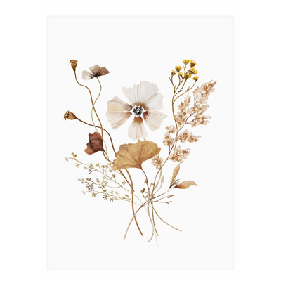 «Floral Watercolor Flowers II Farmhouse», reproduction d'art non encadrée