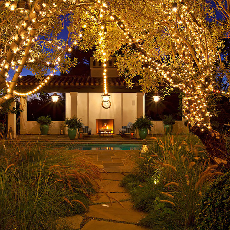 Outdoor 100 - Bulb 35'' Plug-in LED Mini String Light