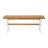Chelsea 72" Wide Farmhouse Style Table With Crossed Legs Rectangular Dining Table with Bench