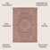 Moten Medallion Textured Weave Red/Taupe Indoor/Outdoor Rug