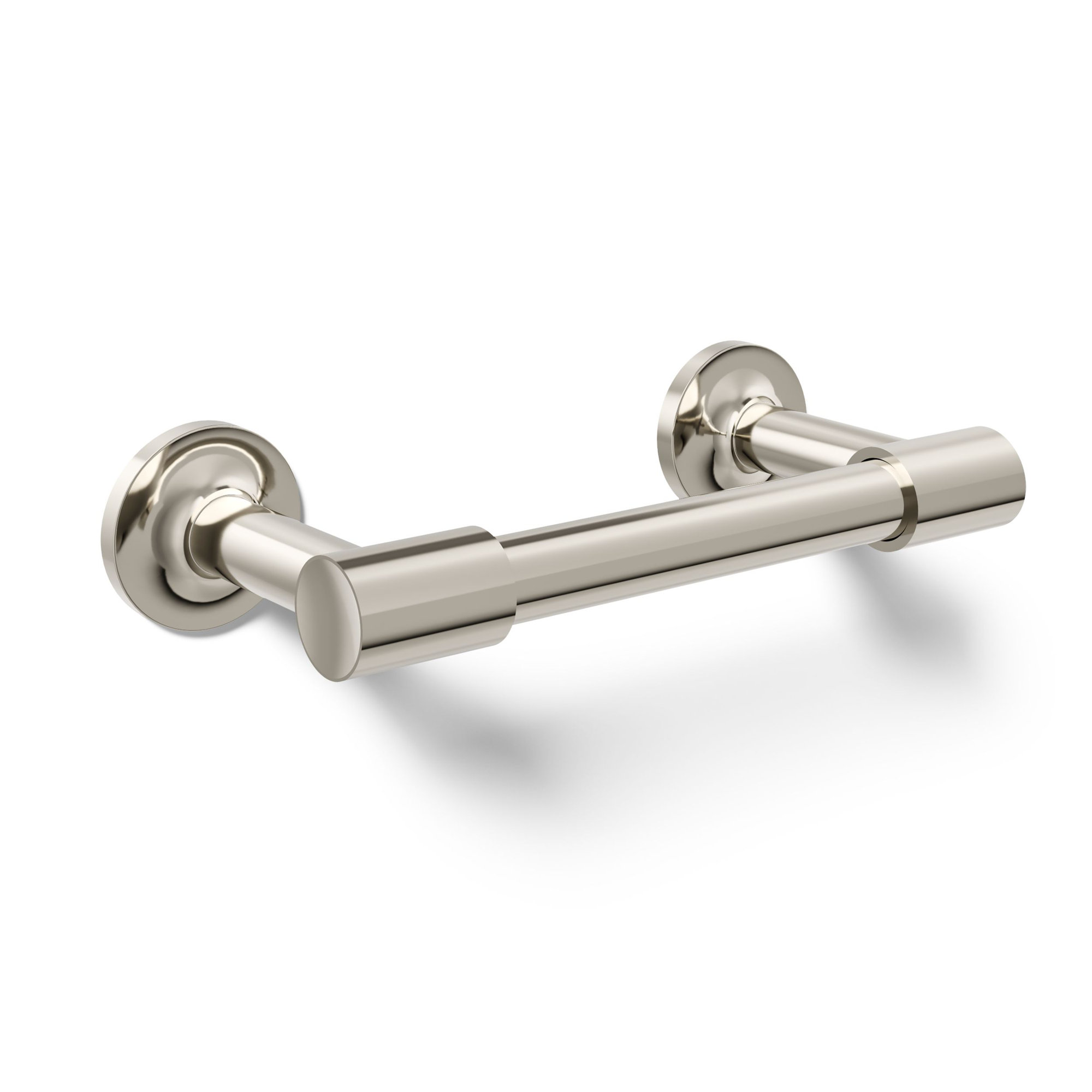 Purist Pivoting Toilet Paper Holder, Wall-Mount Bathroom Toilet Paper Holder, Vibrant Polished Nickel