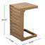 Table en bois brun, qui ajoute de l'espace à la cour, moderne et fonctionnelle, assemblage inclus