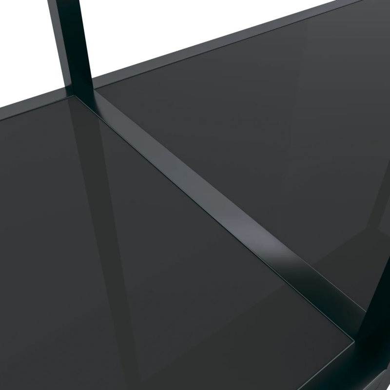 Hekkel Glass Top Console Table, 75.5 H x 200 W x 35 D cm
