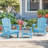 HDPE Foldable Steel Adirondack Chair-2133841912