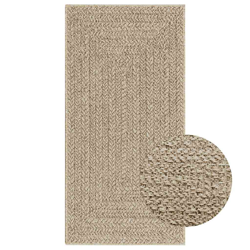 Roshane Solid Colour Indoor / Outdoor Area Rug, Rectangle 60 x 110 cm