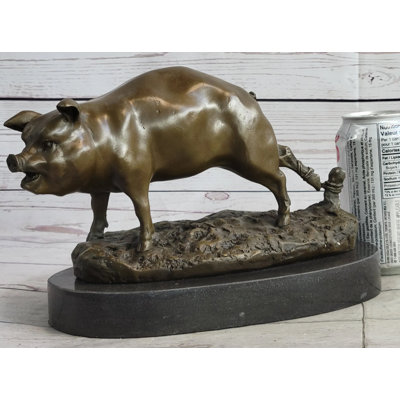 Figurine de cochon de ferme Barye