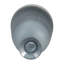 Glass Vase with Vertical Ribbed Detailing and Round Stopper Accent Aligned to Coastal Trend for Modern Decorative Display in Contemporary Interior Settings.-22520068-8510864