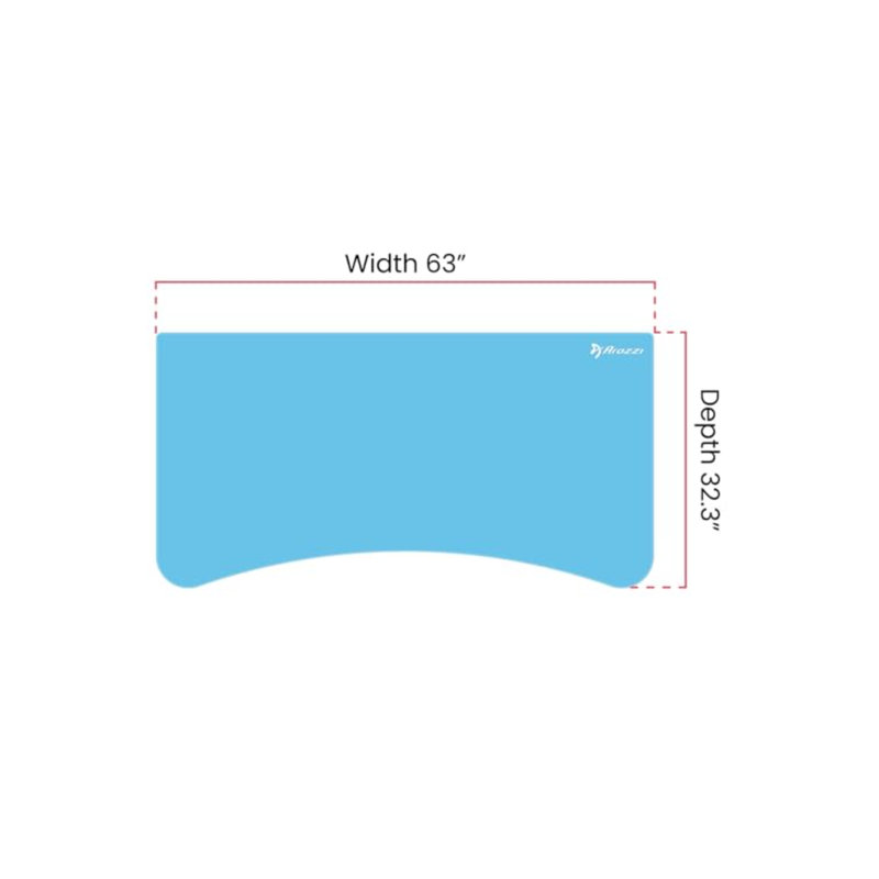 Arena Full-surface, Interchangeable, Water-resistant, And Washable Mouse Pad With Stitched Edges - Blue, Blue