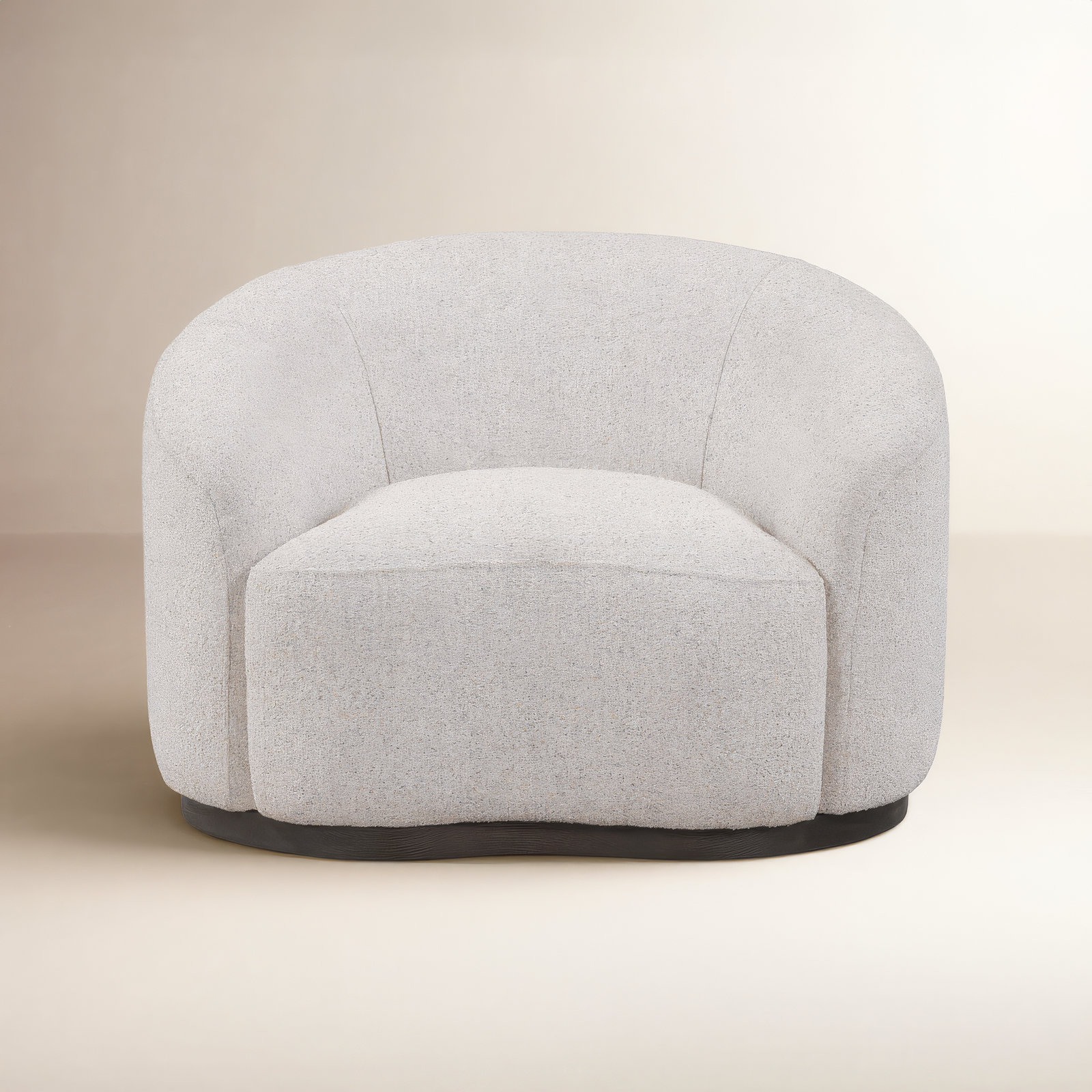 Pickensville Swivel Barrel Chair, Ivory
