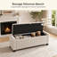 Banc de rangement en tissu chenille avec charnière de sécurité-2116524157-2116524158