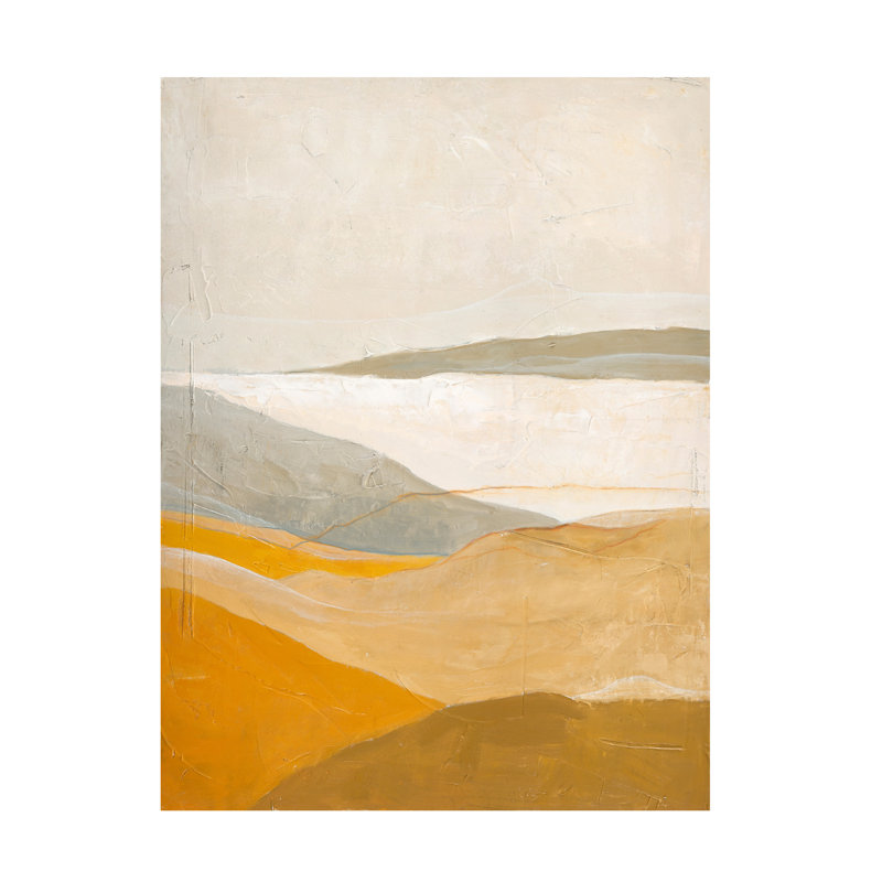 Art sur toile «bolologic», champ jaune Fabrikken, H 19 po x l 14 po