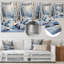 Birch Woods Winter Moonrise I - Décoration murale florale en métal-1832264885