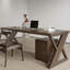 Bureau moderne et simple en bois massif-845975400
