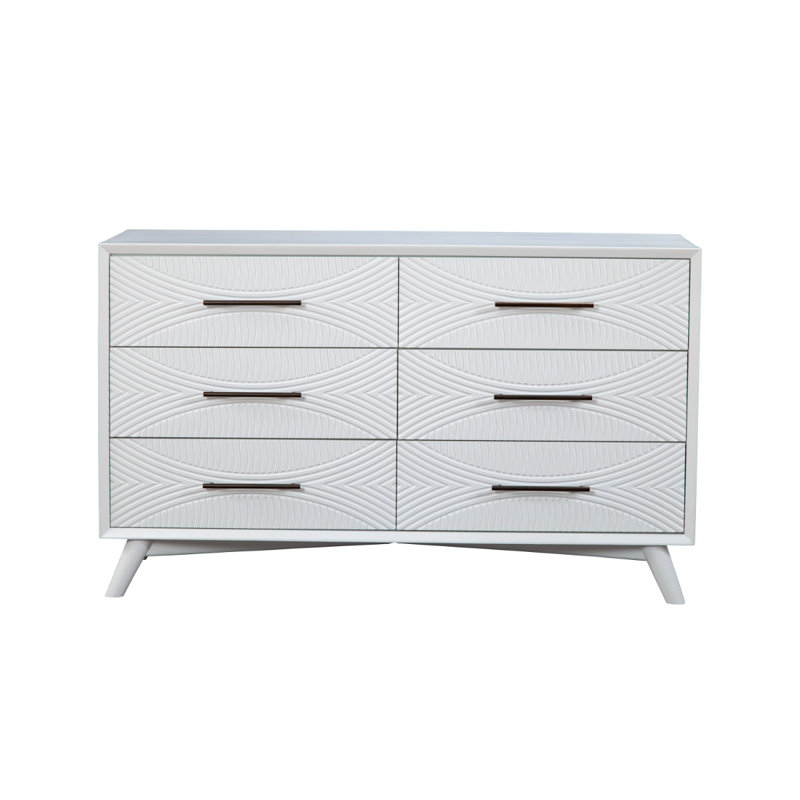 Commode double à 6 tiroirs Daria