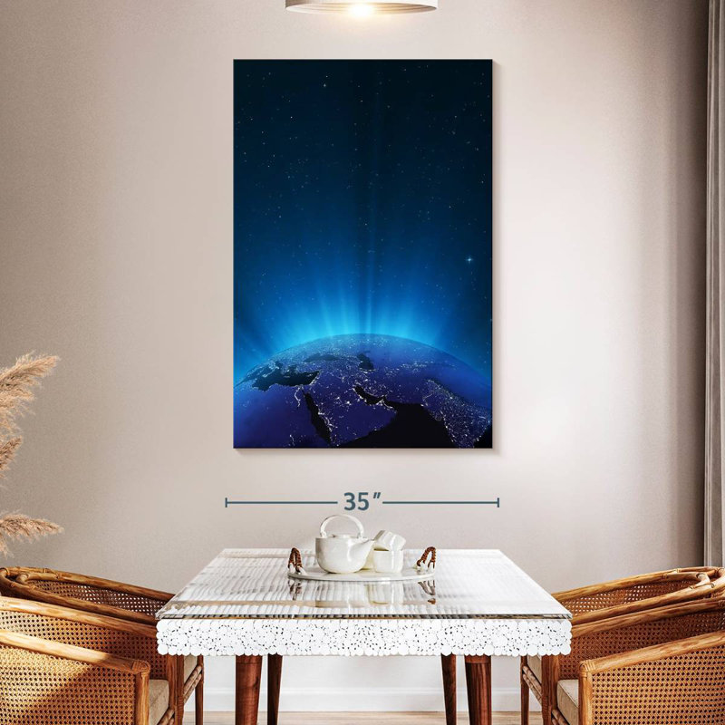 Oberle Glowing Earth, 24" H x 16" W