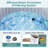 Costway Round Spa Pool Inflatable Hot Tub With 110 Air Jets Electric Heater Pump-99445455