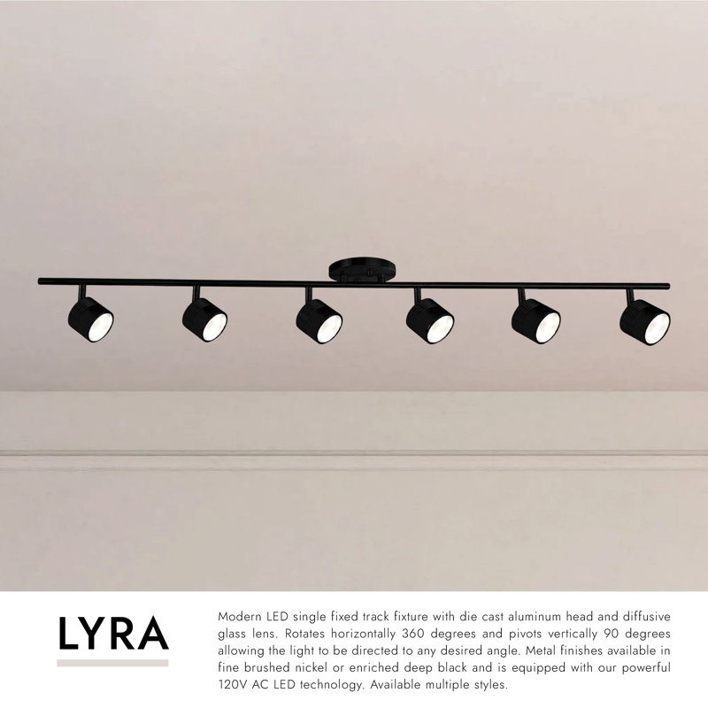 Lyra 43" 6-Light Track Kit, Black