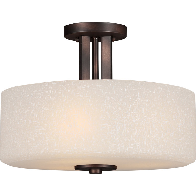 Glass Semi Flush Mount