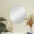Solid Wood Circle Wall Mirror