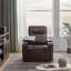 Fauteuil inclinable Power Motion avec port de charge USB et rangement pour bras cachés, conception de porte-gobelets pratique et plateau pivotant à 360 °
