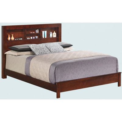 Elegant Cherry Transitional Queen Bed