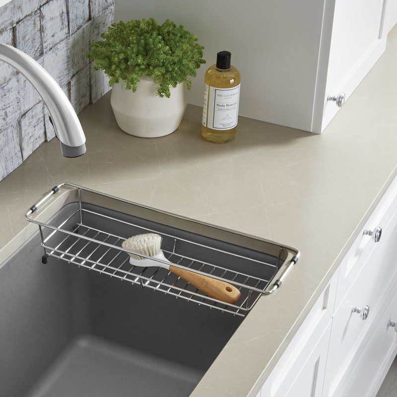 Stainless Steel Sponge Holder for LIVEN & QUATRUS Laundry Sinks