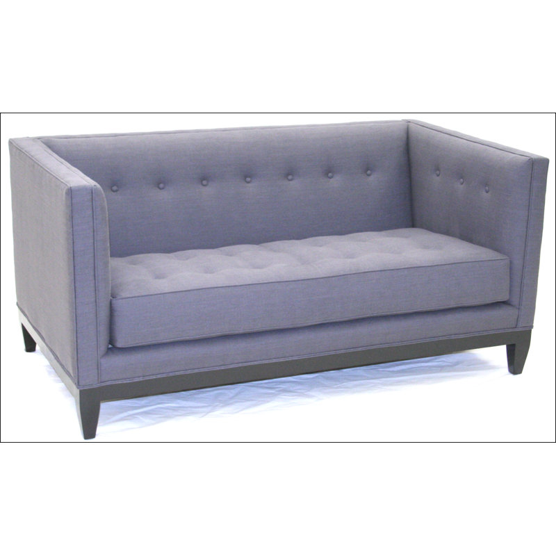 Leather Loveseat, Croc Gator Brown, Brushy Bayou