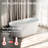 67" x 29.5" Freestanding Soaking Acrylic Bathtub